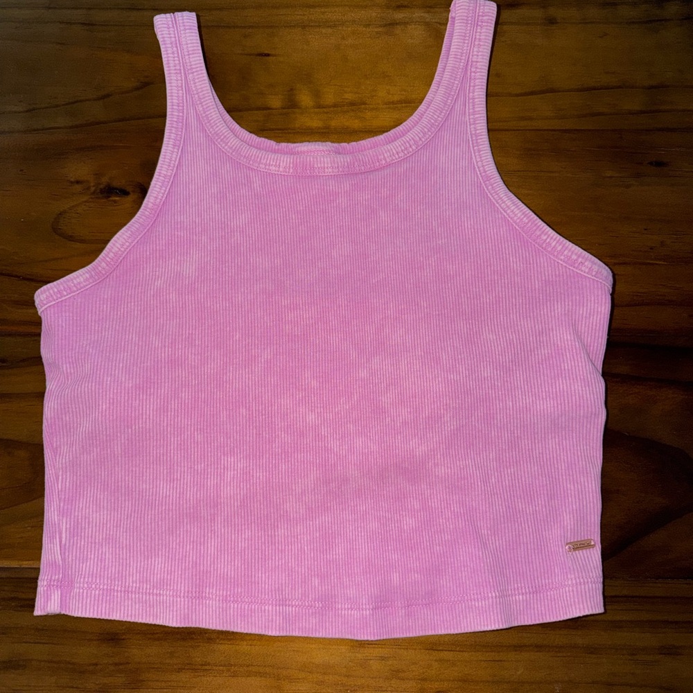 PINK Victoria's Secret Pink Ribbed Cropped Tank